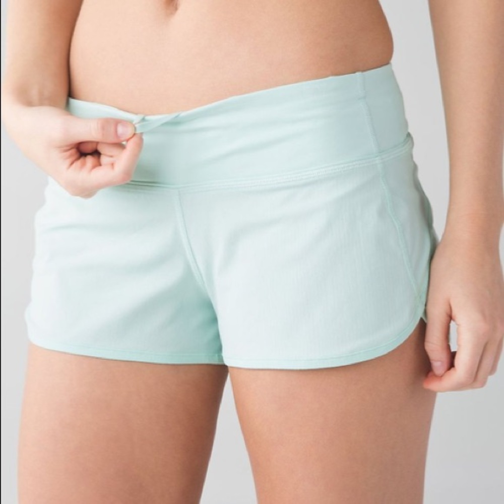 Sea Mist Lululemon Speedy Up Shorts 🌊